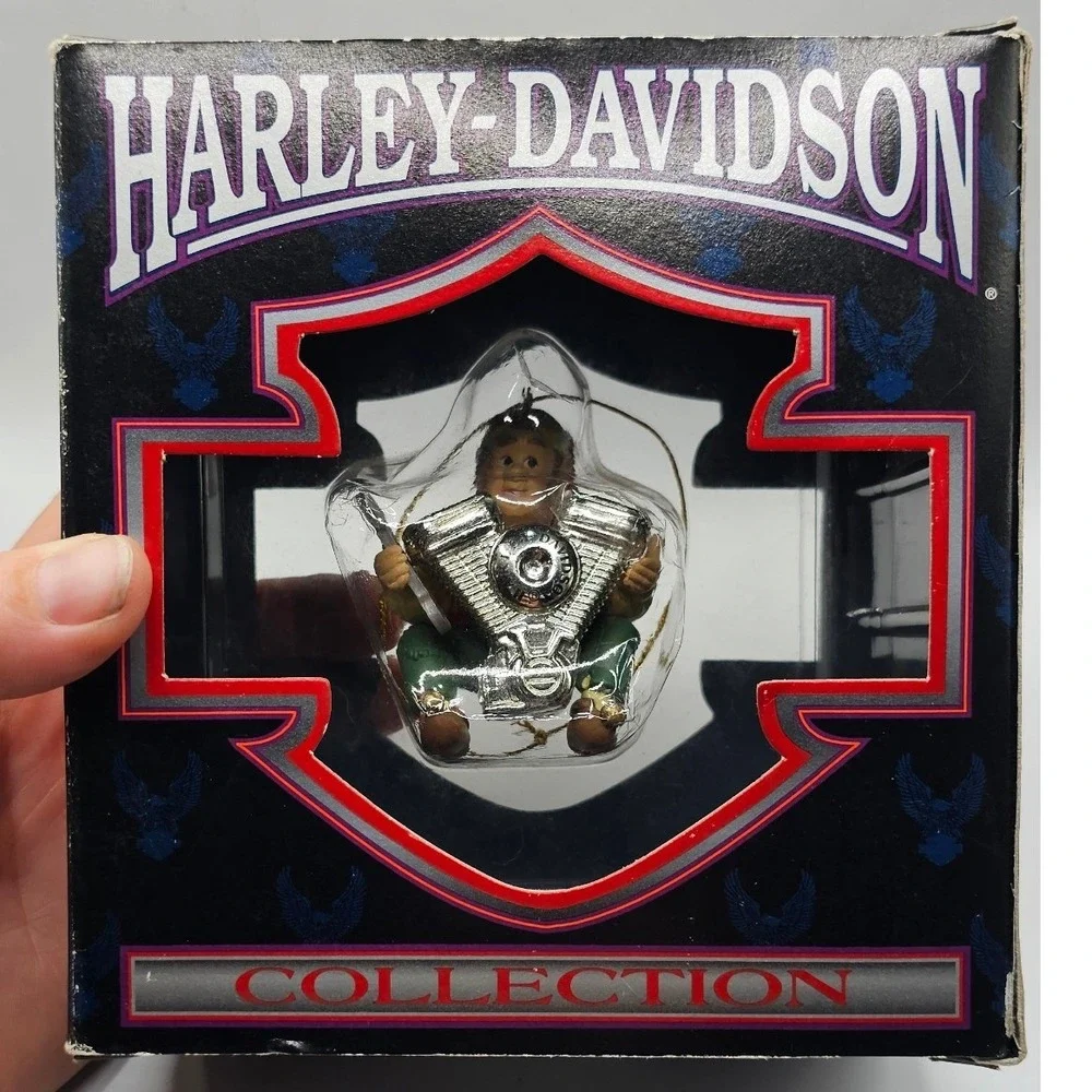 Harley-Davidson Holiday Collection Ornaments Set 5 Biker Christmas Decor Boxed